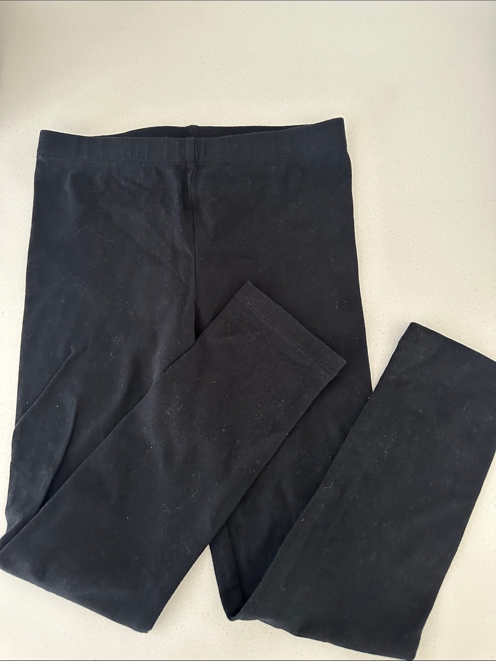 Girls Black Leggings - Size 6
